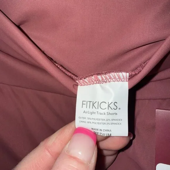 FITKICKS Airlight Track Shorts Pink Size M NWT - Picture 6 of 8
